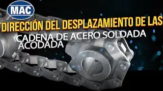 Dirección del desplazamiento de las cadena de acero soldada acodada