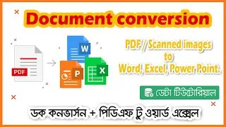 Document conversion | Scanned images to Word Excel | PDF to Word | Data Entry