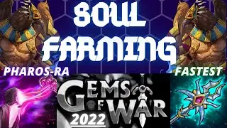 Best Soul Farming Teams 2022  | Gems of War Fastest Soul Farming Teams | 2 Pharos Ra Teams Pharos-Ra
