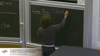 Sebastian Hurtado Salazar: Irreducible lattices in semi-simple Lie groups of higher rank are not...