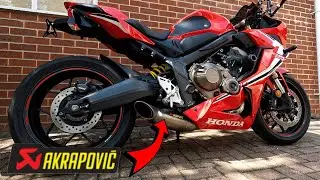 Honda CBR650R Ride With Akrapovic Exhaust
