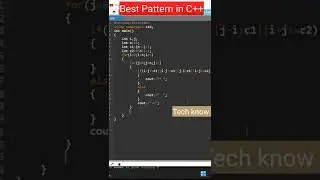 Best pyramid pattern tutorial || c++ program 💯🧠 || #viral #shorts #coding #pattern