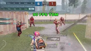 90 FPS TDM⚡| Red magic 5s Pubg mobile | 4 Finger + Full gyro! #80