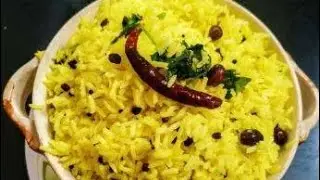 Lemon rice / எலுமிச்சை சாதம்/Meena time/ variety rice.