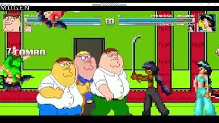 mugen Peter Griffin X4 vs Princess Jasmine X4