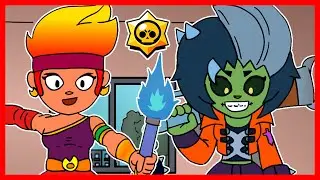 ⭐️ Amber & Bibi Zombie in Brawl School - Brawl Stars Animation
