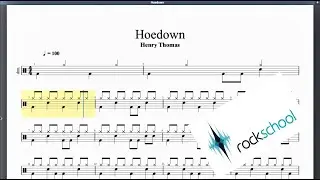 Hoedown Rockschool Debut Grade Drums