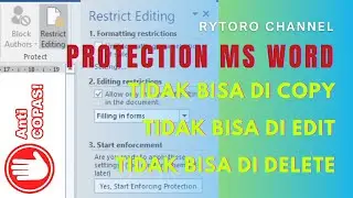 CARA AGAR DOKUMEN TIDAK BISA DI COPY | DI EDIT | DI DELETE