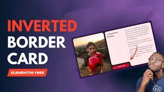 Inverted Border Radius Card in Elementor Free | CSS Grid