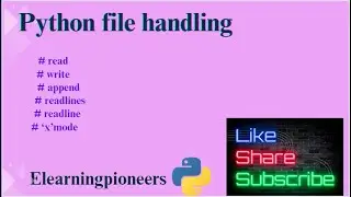 35. Python file handling 