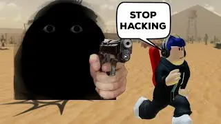I met a hacker in roblox evade