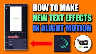 How To Make Pinch Text Effect || In Alight Motion Tutorial || XML 📂 Edit Ninja #alightmotion