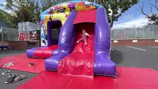 Lily does Parkour - Slide fail ouch