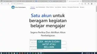 CARA TERBARU MENGATASI LUPA PASWORD AKUN PEMBELAJARAN BAGI PTK ATAU SISWA  (belajar.id)