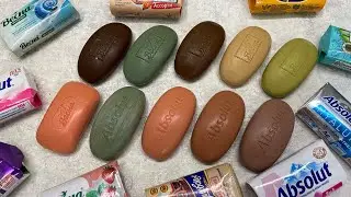 Прогорклое мыло 🧡🤎 / Dry soap cutting/ ASMR