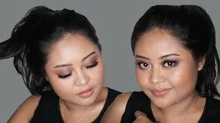 TUTORIAL MAKEUP UNTUK PROM NIGHT ( SMOKEY BROWN EYES AND GLOSSY LIPS )