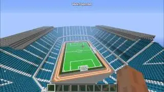Big Minecraft stadium
