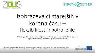 S2G predstavitev - Izobraževalci starejših
