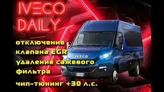 Iveco Daily: DPF removal, EGR valve deactivation, power increase +30 hp.