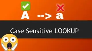 Case Sensitive LOOKUP for Exact Match