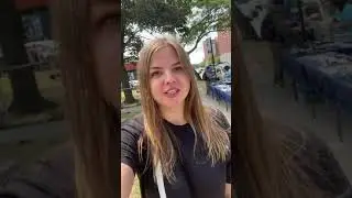 Барахолка на улице в Америке