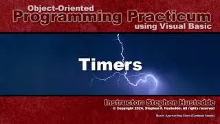 OOP Programming (VB) - 09L Timers