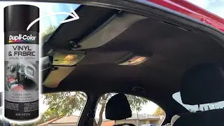 Spray Painting Car Pillars, Sun visors & Plastics Black