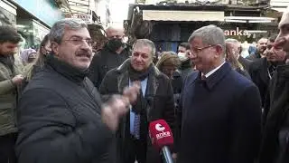 İzmir'de esnaf Davutoğlu'na dert yandı