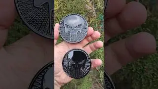 Напечатал на 3д принтере эмблемы Punisher Каратель #3дпечать