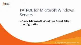 PATROL for Microsoft Windows Servers: Configuring Windows Event Log filters