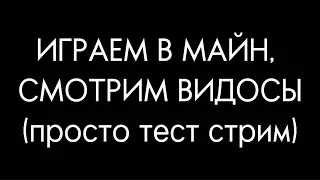 Играем в майнкрафт|Смотрим видосики|Общаемся с чатом