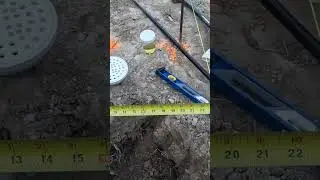 Dry fitting and measuring drain pipe 