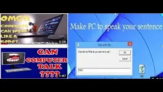 Make your PC or Laptop speak whatever you type|Speaking PC notepad trick