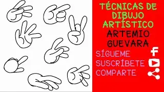 Método Efectivo - Dibujar Manos de Caricatura - Dibujo Artístico Profesional - Explicado Paso a Paso