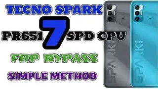 Tecno Spark 7 PR651 frp bypass simple method