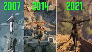 Эволюция прыжка веры в серии игр Assassin's Creed (2007-2021)