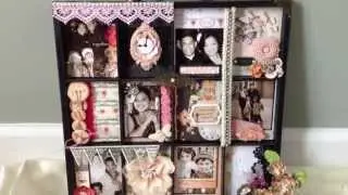 Prima Lyric Altered Printer's Tray For Beverly