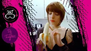 ASMR in 360 VR - Hot Girl Moaning And Sucking Banana - Model Eva
