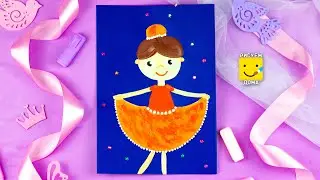 Как нарисовать девочку/ Рисуем балерину/ Уроки рисования для детей 5,6, 7,8 лет