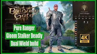 Baldur's Gate 3 Pure Ranger Gloom Stalker Deadly Dual Wield build