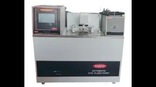 AUTOMATIC COC FLASH AND FIRE POINT APPARATUS with touchscreen PLC and Fire Lid as per ASTM D 92