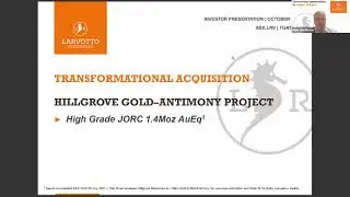 Larvotto Resources (ASX:LRV) Investor Webinar - Zoom