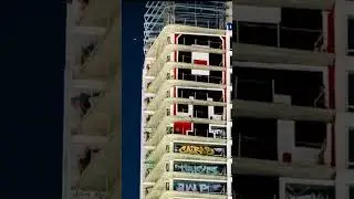 OTR huge 9 story fill in on LA skyscraper #graffiti #art #graffitibombing