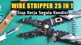 SUPER KOMPLIT! SAHABAT TERBAIK TEKNISI LISTRIK, MULTIFUNCTION WIRE STRIPPER 25in1
