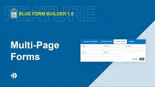 Multi Page Form | Blue Form Builder 1.0 Features