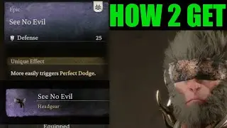 How to unlock See no evil head gear (Easy Perfect Dodge) | Black myth wukong