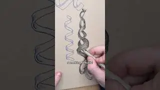 Drawing ribbons or hair is no different!