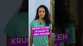 Buckel durch KRUMM sitzen? 🦴 | DR. FLOJO #shorts #rücken #haltung
