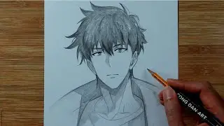 Simple Anime Drawing | Drawing Jin Woo Step By Step #704 | Cong Dan Art