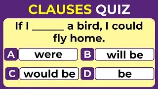 Clauses Elementary  Pre Intermediate Test 1 | English Grammar Quiz